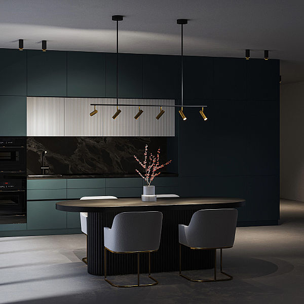 Люстра на штанге Epiphania 20252/6 LED черный/латунь