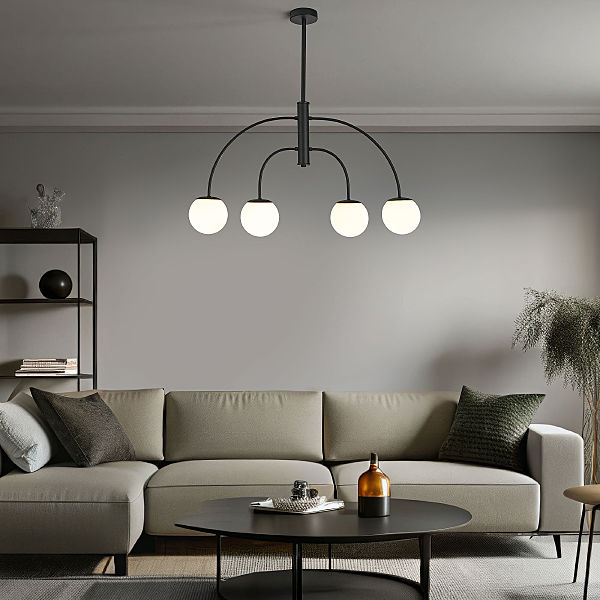 Люстра на штанге Cenacolo 30179/4 черный