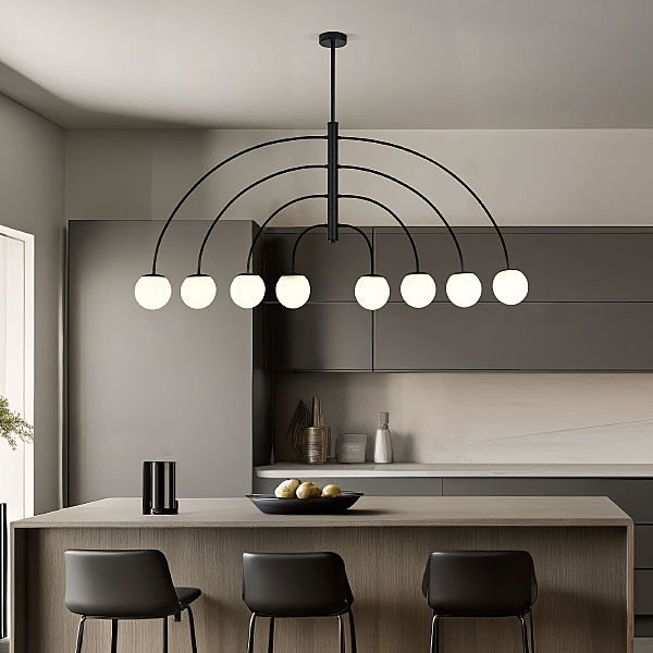 Люстра на штанге Cenacolo 30179/8 черный