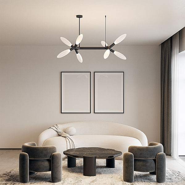 Люстра на штанге Covalent 30180 черный Smart