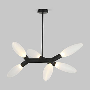 Люстра на штанге Covalent 30180/6 черный Smart