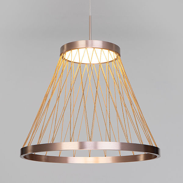 Светильник подвесной Cesta 40016/1 LED коричневый