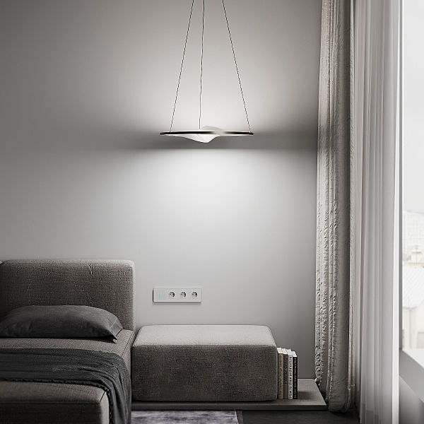 Подвесная люстра Occhio 40027/1 LED серый