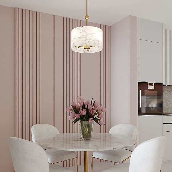 Люстра на штанге Brume 60174/3 латунь