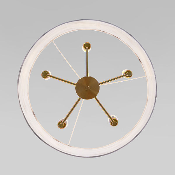 Люстра на штанге Brume 60174/5 латунь