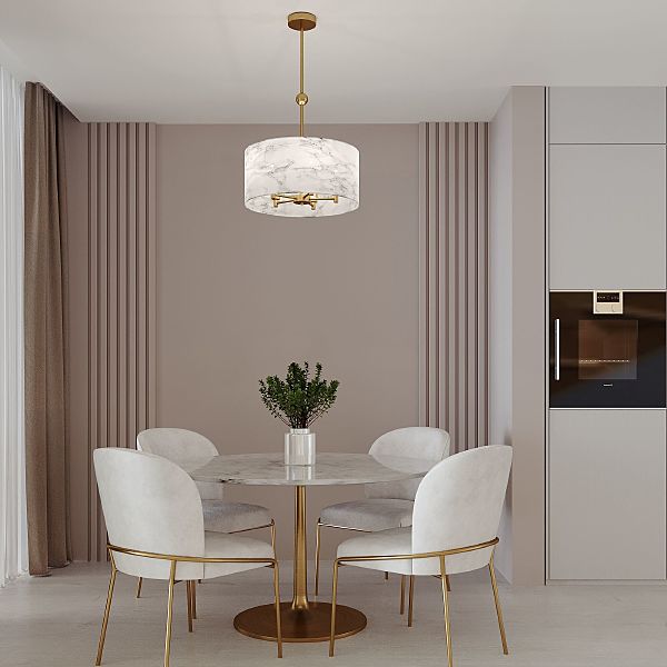 Люстра на штанге Brume 60174/5 латунь