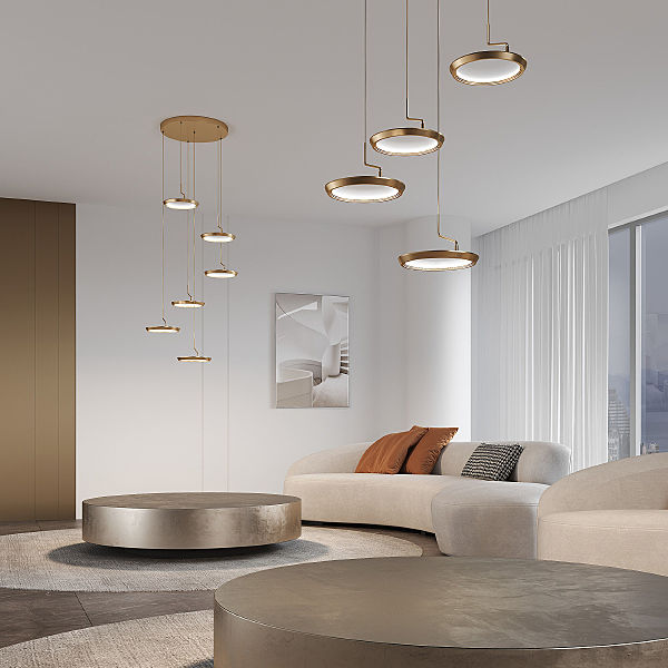 Люстра каскадная Crespella 90034/6 золото