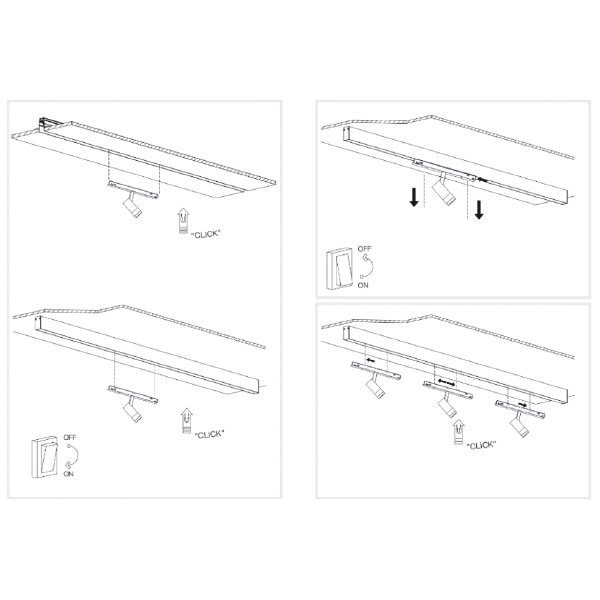 Трековый светильник VISION48/22 ZOOM 4822-020-D47-10W-10/60DG-3000K-WH