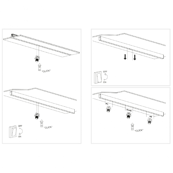 Трековый светильник VISION48/22 4822-018-L36-2W-24DG-4000K-BK