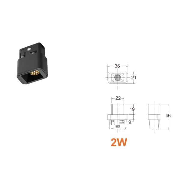 Трековый светильник VISION48/22 4822-018-L36-2W-24DG-3000K-WH
