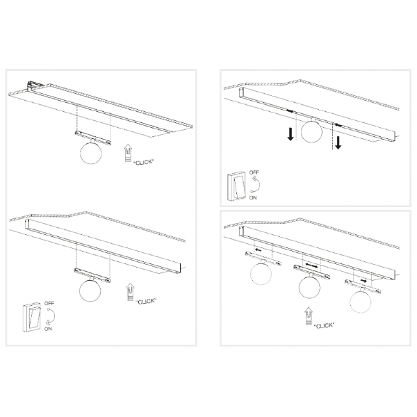 Трековый светильник VISION48/22 4822-016-D120-6W-340DG-4000K-BK
