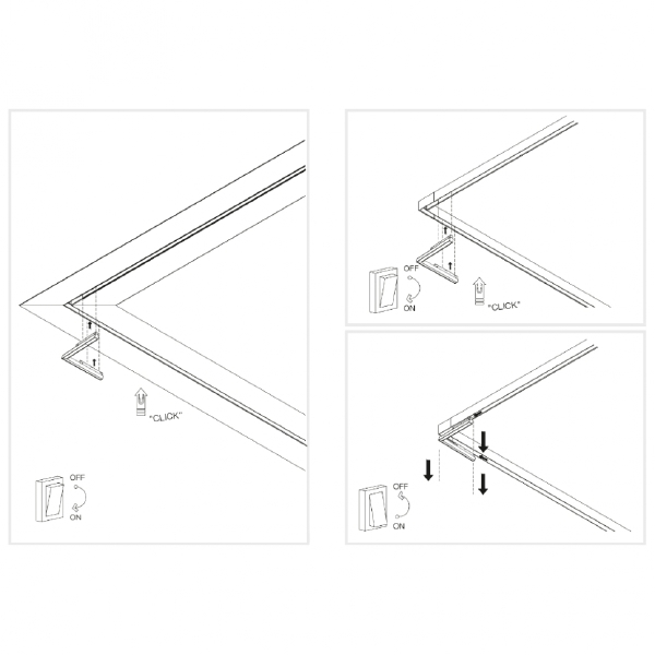 Трековый светильник VISION48/22 4822-013-L320-16W-110DG-3000K-BK