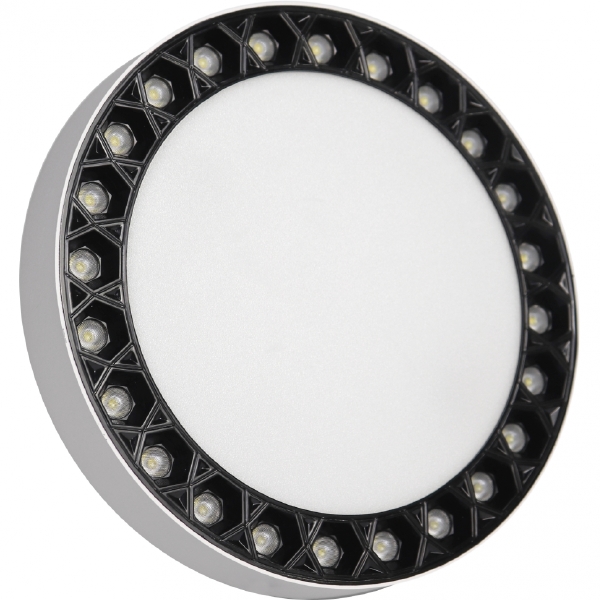 Светильник потолочный Mercury 5552-24W-D165-3/4K-WH+BK