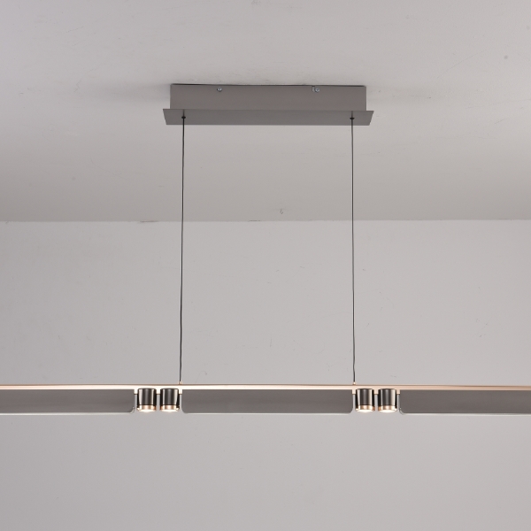 Светильник подвесной Vision 9309D-1200-2 GR+BK