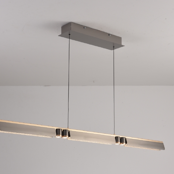 Светильник подвесной Vision 9309D-1200-2 GR+BK