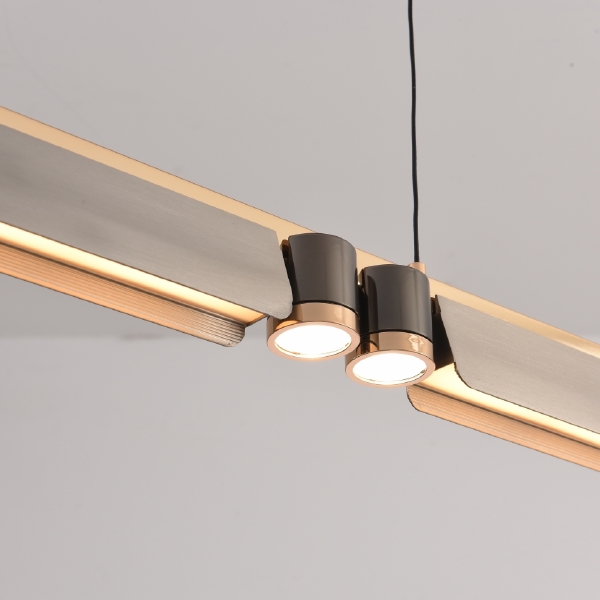 Светильник подвесной Vision 9309D-1200-2 GR+BK