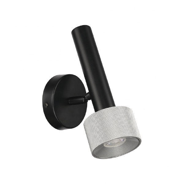 Настенный светильник Delta 2360-1 BK+SL