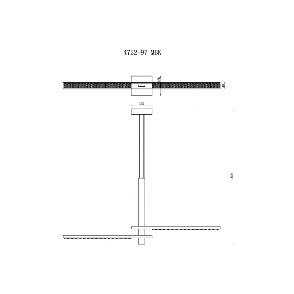 Светильник подвесной Vision 4722-97 MBK