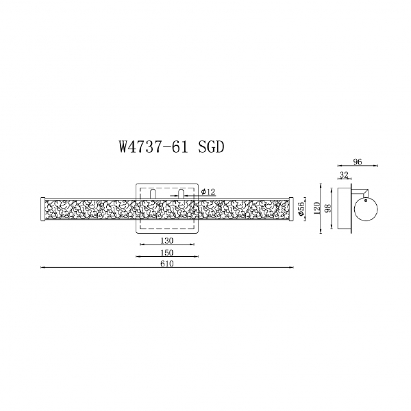 Настенный светильник Look W4737-61 SGD