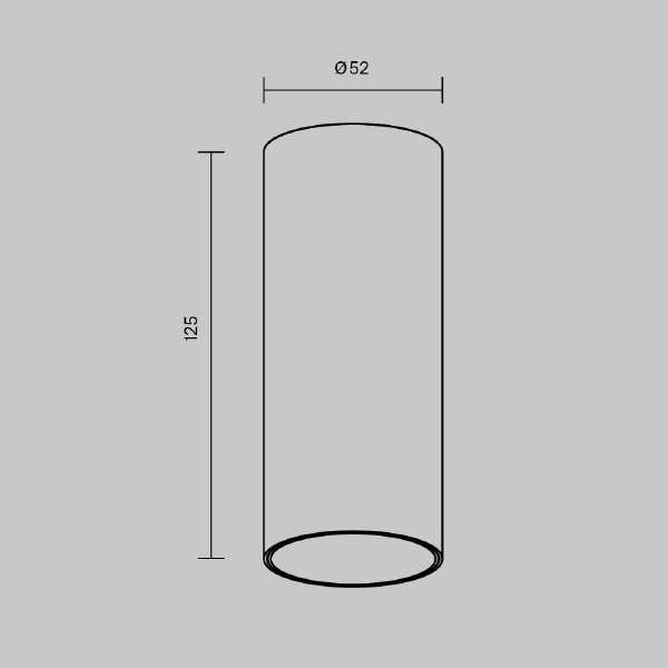 Накладной светильник Focus Led C056CL-L12W2.7K-W-BS