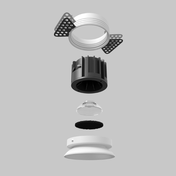 Встраиваемый светильник Round DL058-12W2.7K-TRS-W