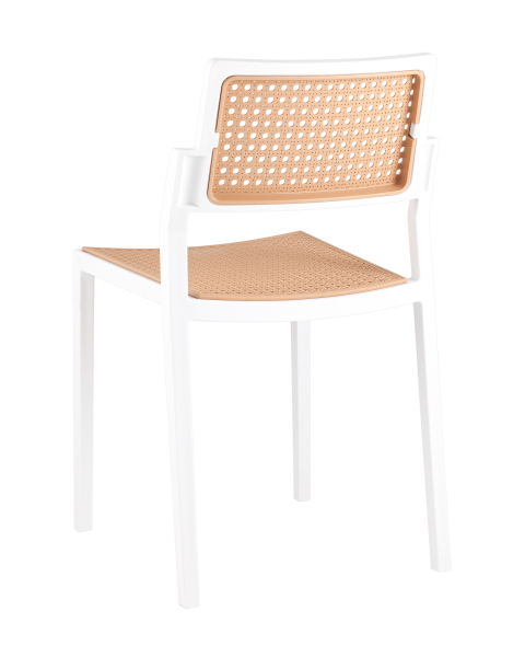 Стул пластиковый Milto 8059 white/beig