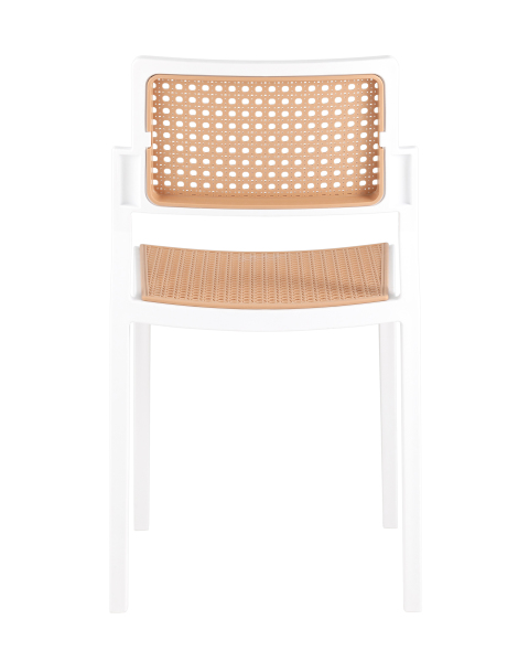 Стул пластиковый Milto 8059 white/beig