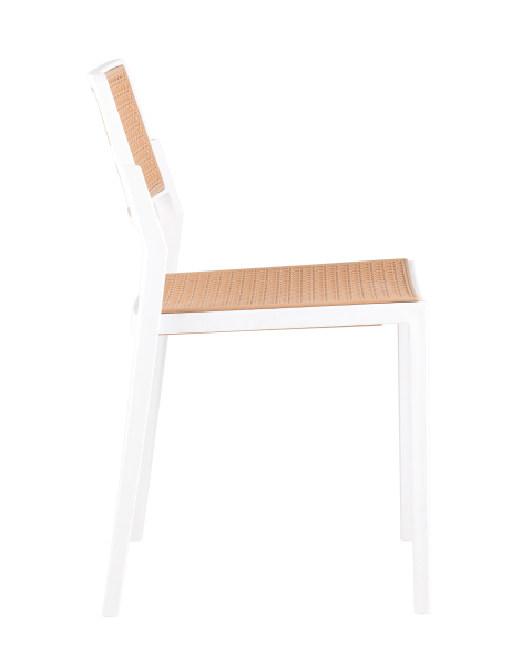 Стул пластиковый Milto 8059 white/beig