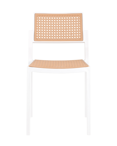 Стул пластиковый Milto 8059 white/beig