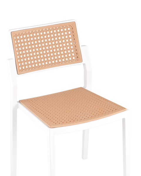 Стул пластиковый Milto 8059 white/beig