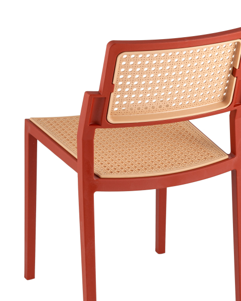 Стул пластиковый Milto 8059 red/beig