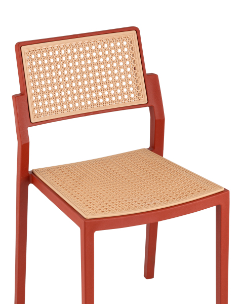 Стул пластиковый Milto 8059 red/beig