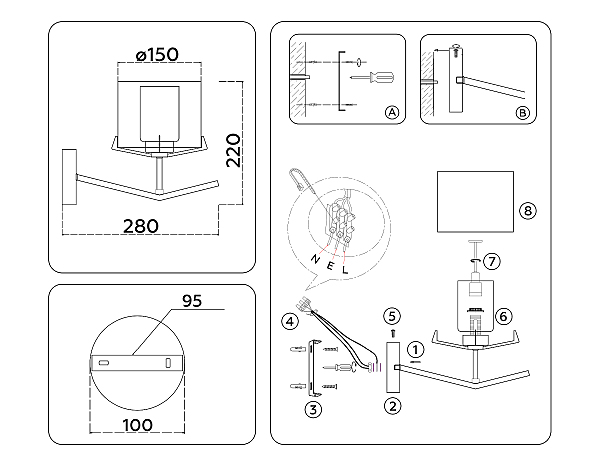Настенное бра Modern LH57010