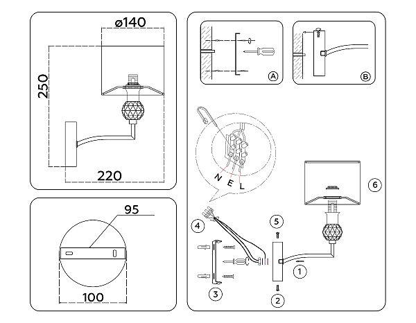 Настенное бра Classic LH71135