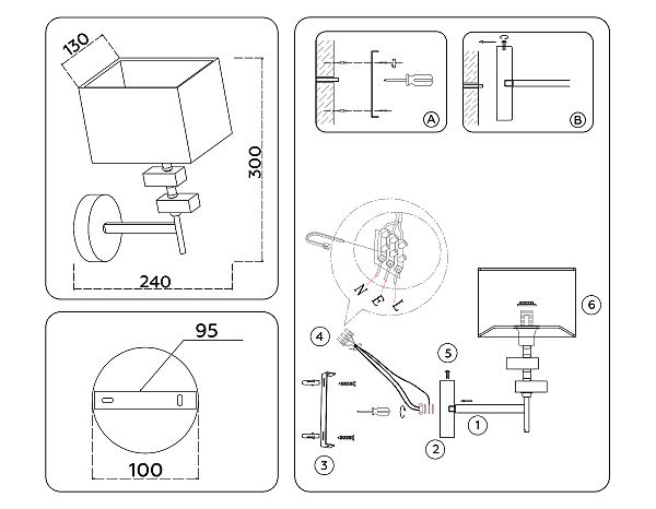 Настенное бра Classic LH71335