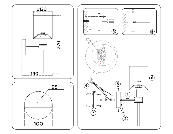 Настенное бра Classic LH72375