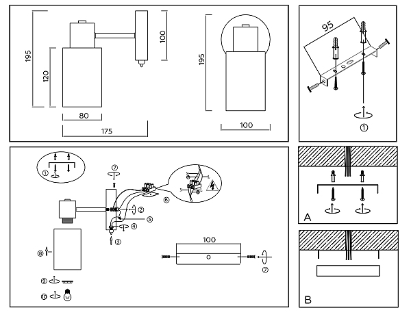 Настенное бра Modern TR9578