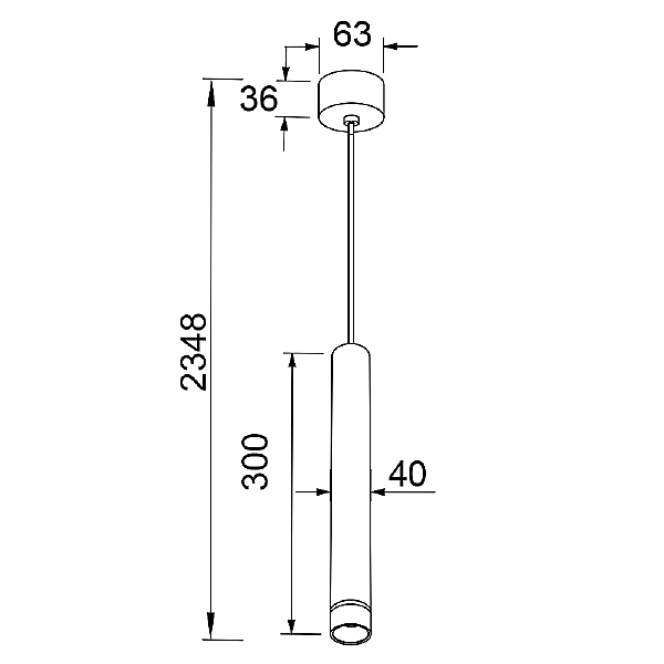 Светильник подвесной Split 8878