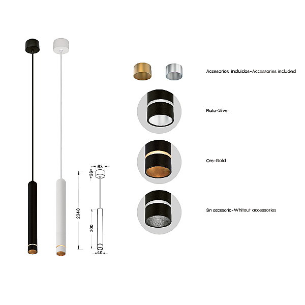 Светильник подвесной Split 8878