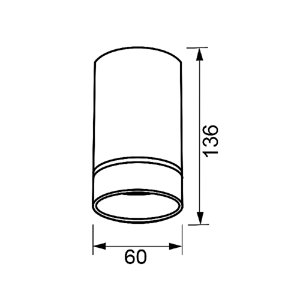 Накладной светильник Split 8885