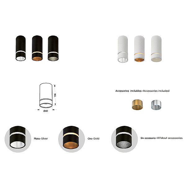 Накладной светильник Split 8886