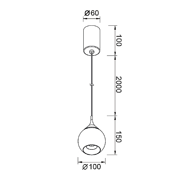 Светильник подвесной Drop 8891