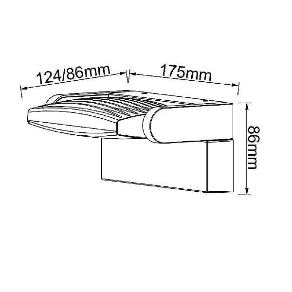 Уличный настенный светильник Hood 8895