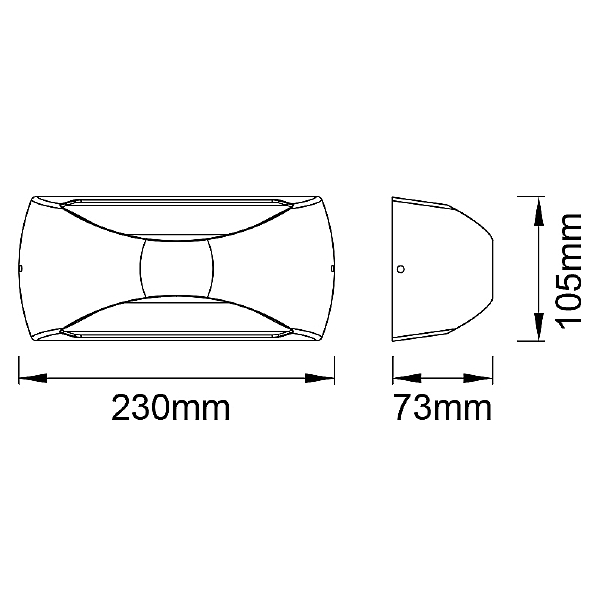 Уличный настенный светильник Butan 8902