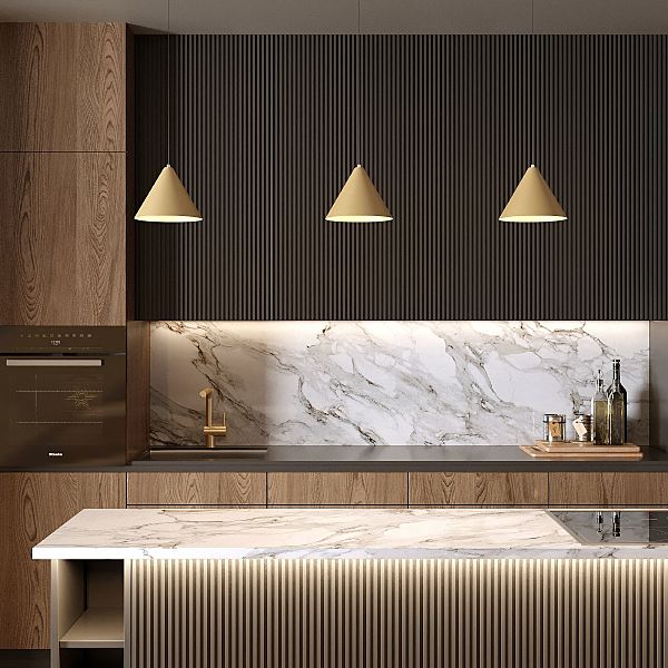 Светильник подвесной Conus 50316 LED 16W 4000K золотой