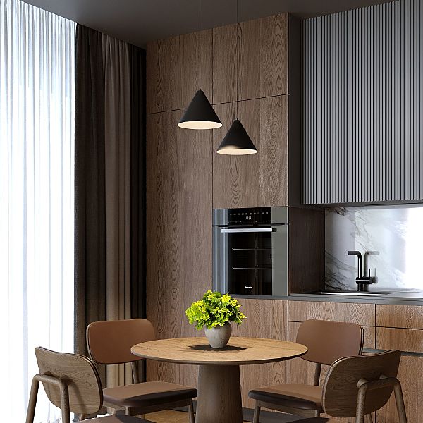 Светильник подвесной Conus 50316 LED 16W 4000K черный