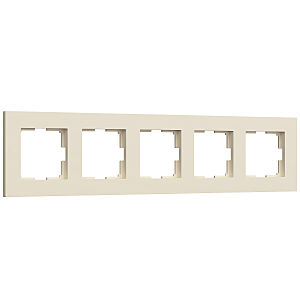 Рамка Slab айвори софт W0052962/ Рамка на 5 постов Slab (айвори софт)