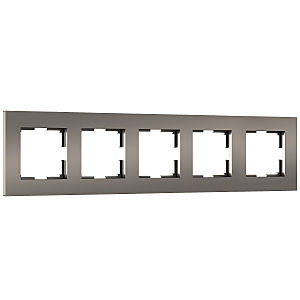 Рамка Slab бронза софт W0052963/ Рамка на 5 постов Slab (бронза софт)