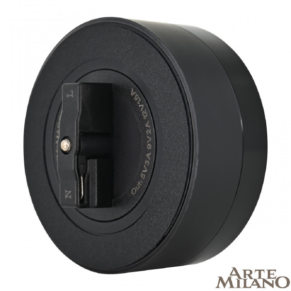 Трековая розетка Am-track-sockets 380066TS LED/USB-Type-C Black