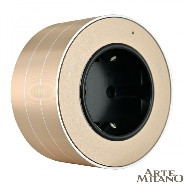 Трековая розетка Am-track-sockets 380011TS/ES Gold